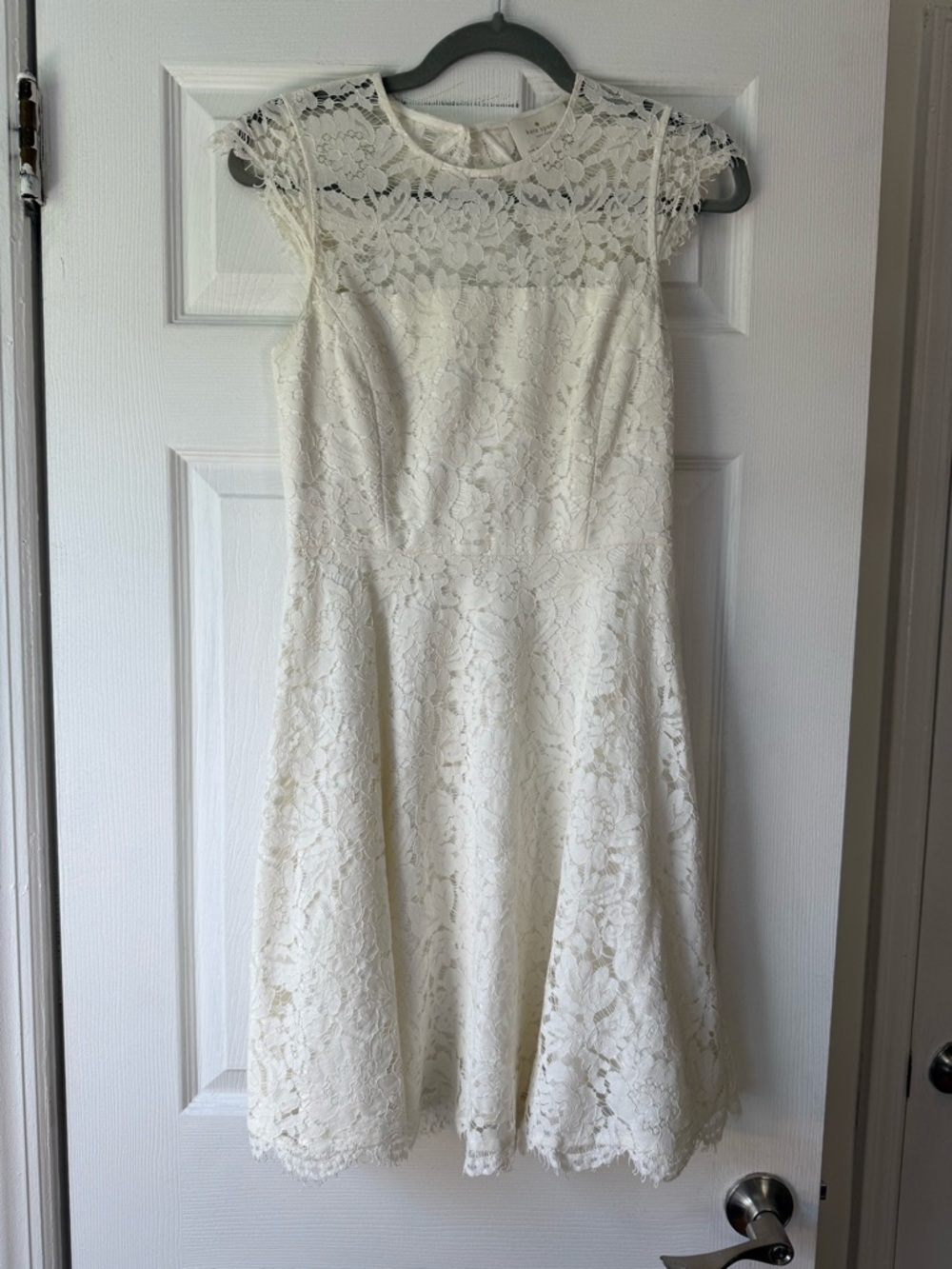 Kate spade Elegant White Lace Fit & Flare Dress Size 2 US